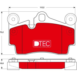  stabdžių trinkelių rinkinys, diskinis stabdys <small>DTEC COTEC</small>