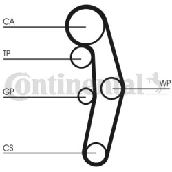 vandens siurblio ir paskirstymo diržo komplektas