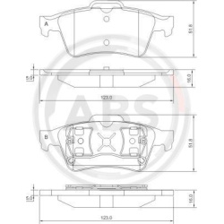  stabdžių trinkelių rinkinys, diskinis stabdys
