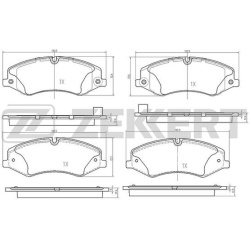  stabdžių trinkelių rinkinys, diskinis stabdys