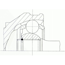  pusašio šarnyras <small>GKN Automotive OE-Technology 50°</small>