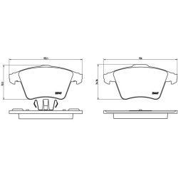  stabdžių trinkelių rinkinys, diskinis stabdys