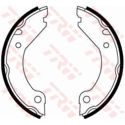  stabdžių trinkelių komplektas, stovėjimo stabdis