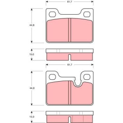  stabdžių trinkelių rinkinys, diskinis stabdys
