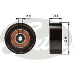  kreipiantysis skriemulys, V formos rumbuotas diržas <small>DriveAlign™</small>