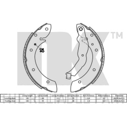  stabdžių trinkelių komplektas