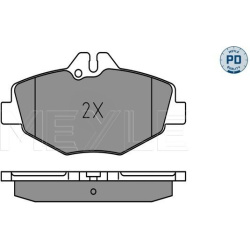  stabdžių trinkelių rinkinys, diskinis stabdys <small>MEYLE-PD: Advanced performance and design.</small>