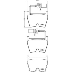  stabdžių trinkelių rinkinys, diskinis stabdys <small>PRIME LINE</small>