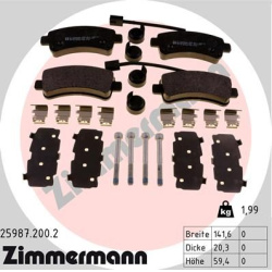  stabdžių trinkelių rinkinys, diskinis stabdys