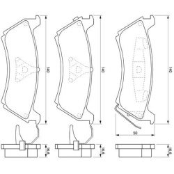  stabdžių trinkelių rinkinys, diskinis stabdys