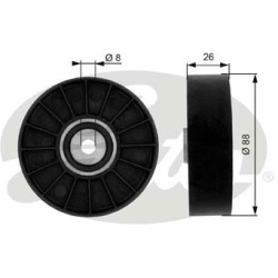  kreipiantysis skriemulys, V formos rumbuotas diržas <small>DriveAlign™</small>