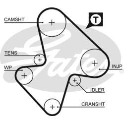  paskirstymo diržo komplektas