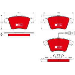  stabdžių trinkelių rinkinys, diskinis stabdys <small>DTEC COTEC</small>