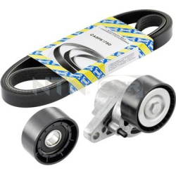  V formos rumbuotas diržas, komplektas