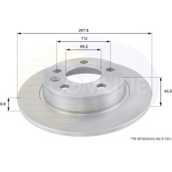  stabdžių diskas (1vnt) <small>COATED</small>