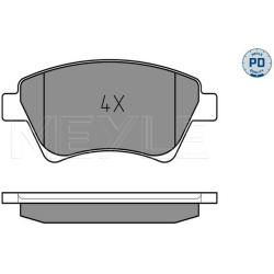  stabdžių trinkelių rinkinys, diskinis stabdys <small>MEYLE-PD: Advanced performance and design.</small>