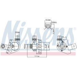  Papildomas vandens siurblys (aušinimo vandens kontūras)