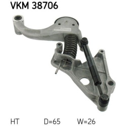  diržo įtempiklis, V formos rumbuotas diržas