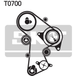  vandens siurblio ir paskirstymo diržo komplektas