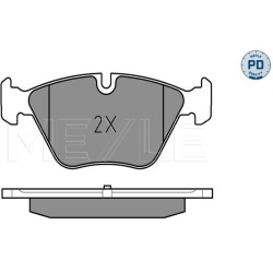  stabdžių trinkelių rinkinys, diskinis stabdys <small>MEYLE-PD: Advanced performance and design.</small>