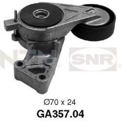  įtempiklio skriemulys, V formos rumbuotas diržas