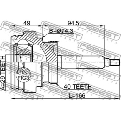  jungčių komplektas, kardaninis velenas