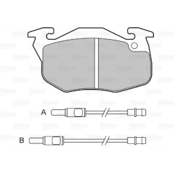  stabdžių trinkelių rinkinys, diskinis stabdys