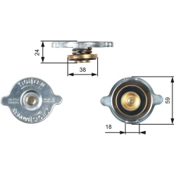  radiatoriaus dangtelis