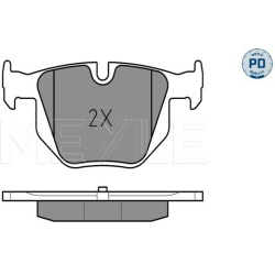  stabdžių trinkelių rinkinys, diskinis stabdys <small>MEYLE-PD: Advanced performance and design.</small>
