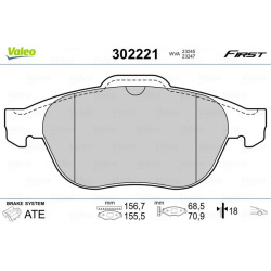 stabdžių trinkelių rinkinys, diskinis stabdys <small>ESSENTIAL</small>