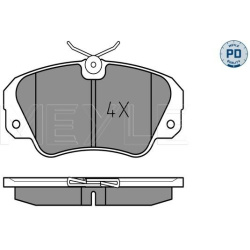  stabdžių trinkelių rinkinys, diskinis stabdys <small>MEYLE-PD: Advanced performance and design.</small>