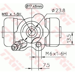  rato stabdžių cilindras