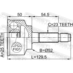  jungčių komplektas, kardaninis velenas