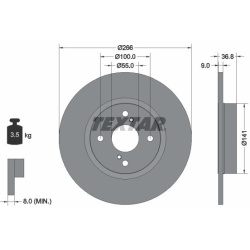  stabdžių diskas (1vnt) <small>PRO</small>