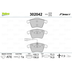  stabdžių trinkelių rinkinys, diskinis stabdys <small>ESSENTIAL</small>