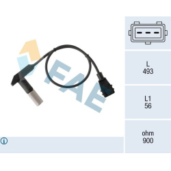  jutiklis, alkūninio veleno impulsas