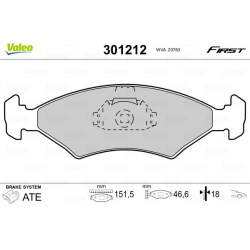  stabdžių trinkelių rinkinys, diskinis stabdys <small>FIRST</small>