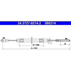  trosas, stovėjimo stabdys