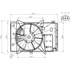  ventiliatorius, radiatoriaus