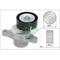  diržo įtempiklis, V formos rumbuotas diržas