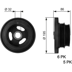  skriemulys, alkūninis velenas <small>DriveAlign™</small>