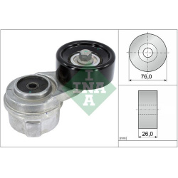  diržo įtempiklis, V formos rumbuotas diržas