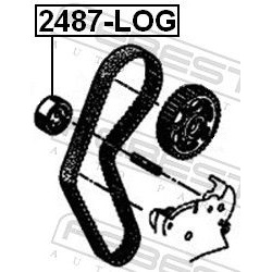  įtempiklio skriemulys, paskirstymo diržas