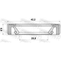  veleno sandariklis, neautomatinės transmisijos velenas