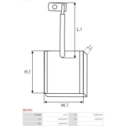  anglies šepetėlis, starteris <small>Brand new AS-PL</small>