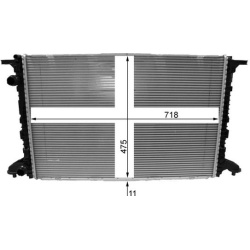  radiatorius, variklio aušinimas <small>BEHR *** PREMIUM LINE ***</small>