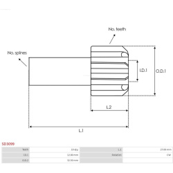  laisvos eigos pavara, starteris <small>AS</small>