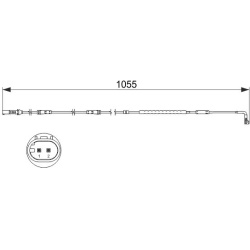  įspėjimo kontaktas, stabdžių trinkelių susidėvėjimas