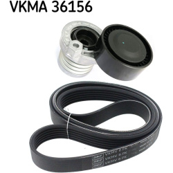  V formos rumbuotas diržas, komplektas