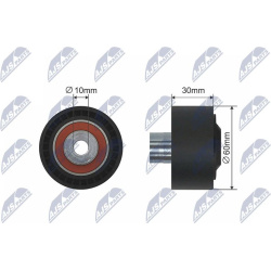  įtempiklio skriemulys, V formos diržas